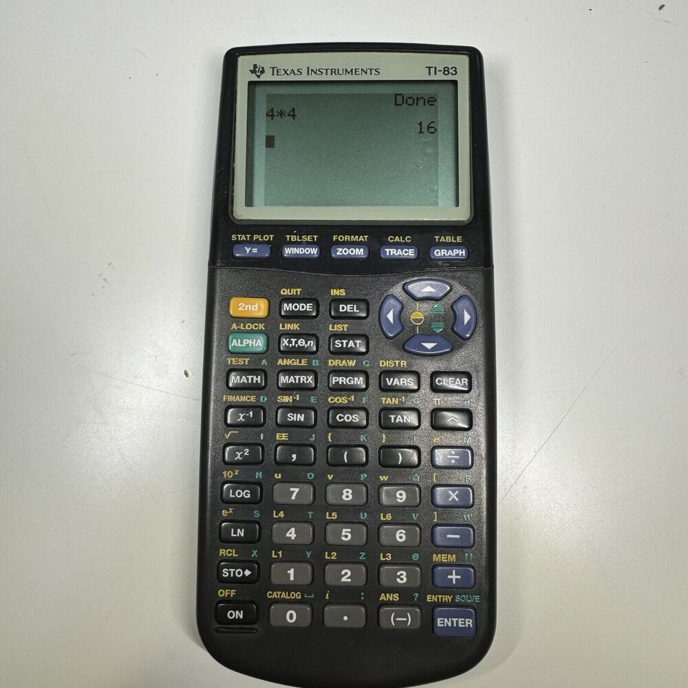 Texas Instruments TI-83 Plus Graphing Calculator No Cover TESTED